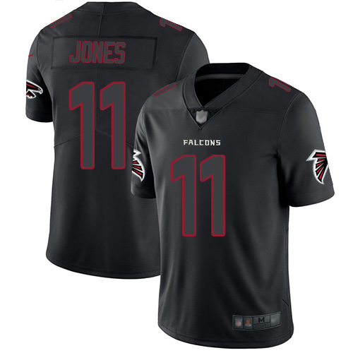 Atlanta Falcons Limited Black Men Julio Jones Jersey NFL Football 11 Rush Impact